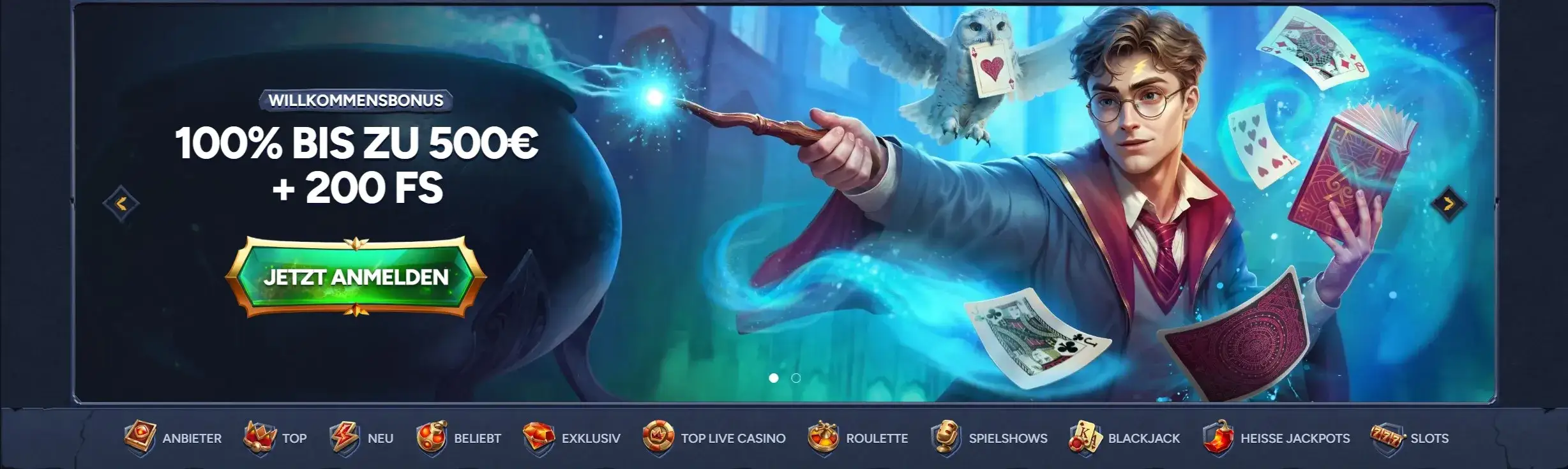 Betwarts casino banner pc